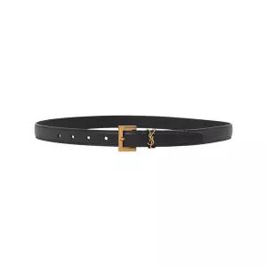 [생로랑] FW25 여성 카산드라 슬림 벨트 554465 DTI0W 1000