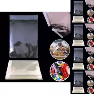 OPP 투명 접착 봉투 -200매 포장 비닐/투명비닐봉투/포장봉투/포장지/간식/과자/선물/무지