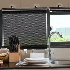 롤업 블라인드 사생활 접이식 암막 흡착식 블라인드 창문 가리개 햇빛 차량용 스크린 차량 커튼