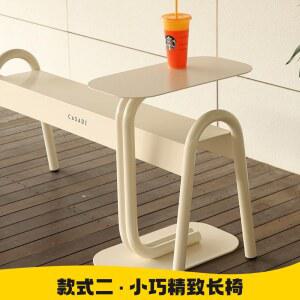 야외 철제 벤치의자 포토존 카페 120x40x54 옐로우 가든 인테리어 공원