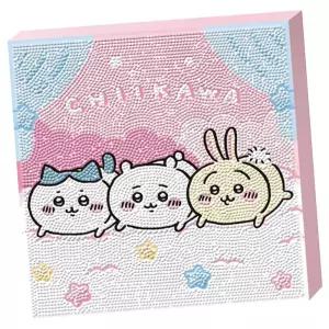 치이카와 캔버스 보석십자수 먼작귀솜사탕 1P 도안