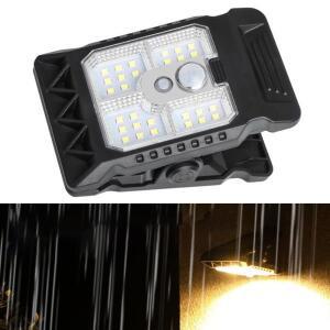 1개 휴대용 LED 태양광 클램프 라이트 야외 방수 정원 캠핑 스마트 센서 가정용용 벽등