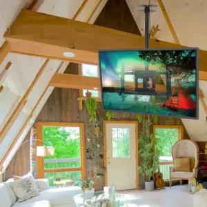 천정형TV거치대 브라켓 천장형 티비거치대 65인치 70인치 CM-64