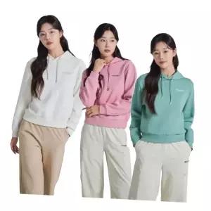 [디스커버리]24FW 가을 이월/할인 여성 세미크롭 후드티셔츠 DWHD41044-GSAN 674193