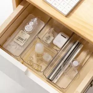 서랍 칸막이 소품 정리함 투명 박스 5종세트 주방서랍정리 투명수납함