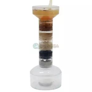 소형 5단 간이 정수기 플라스틱/과학/교구/키트/실험/학습/간이정수기/초등/놀이/만들기/간이정수/실험교구