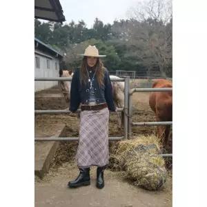 ZARA 체크 튤 스커트 - 라일락 {QHJ}