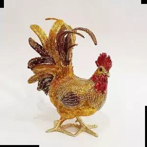 닭장식품 보석함 장닭 장식소품 3261 골드