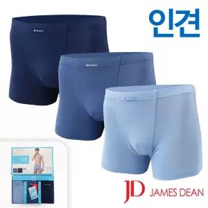 [제임스딘]쾌적한 인견 베이직 인밴드 드로즈팬티3매입(JHMDZZ09)95-110/남성사각팬티