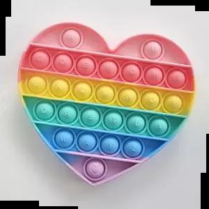 작은팝잇 파스텔 레인보우 소형 하트 초대형 팝잇 푸쉬팝