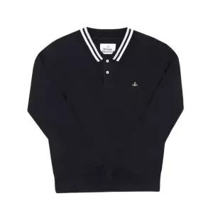 [비비안웨스트우드] 오브 로고 클래식 폴로 긴팔티 145700099