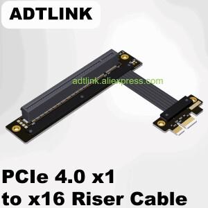 ADTLINK PCIE 4.0 x1 to 라이저 케이블 GPU 확장 캡처 카드 RAID SSD LAN A&N USB Gen4 풀 스피드 지원