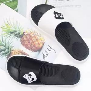 해골 디자인 남성 실내 슬리퍼 오피스 슈즈