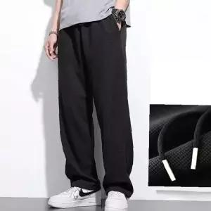 와플조직 루즈핏 통넓은 데일리 캐주얼 트레이닝 조거팬츠 남성 편안한 활동복 하의