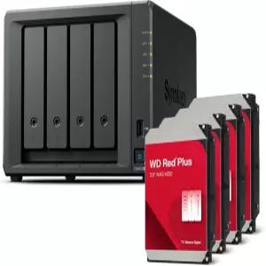 Synology DS925+(2.5GbE 포트 2개 Ryzen V1500B 4GB RAM) 4-Bay 16TB 번들(4배 4TB WD Red Plus 포함)