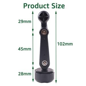 차량용 호환 핸드폰 거치대 연장 암 어댑터 17mm 볼 헤드 조인트 소켓 포함 스탠드 GPS 브래킷 악세사리