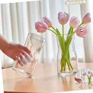 인테리어소품 오제토 숏타입 유리화병 꽃병 인테리어 오브제 3컬러