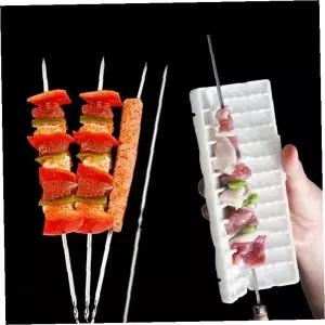 바베큐 꼬치 홀더 스텐 꼬챙이 꽂이 기계 캠핑 양꼬치 닭꼬치 꼬지 끼우기 야외