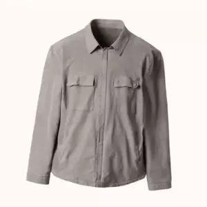 시리즈 SERIES 히든지퍼 셔츠형 양가죽 점퍼SHUDM25501BEX 487556