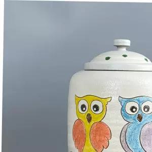 잡곡단지 분청 부엉이 쌀독 잡곡통 현관 소금 항아리 10kg