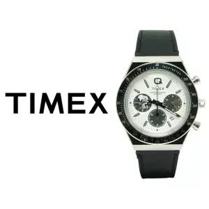 타이맥스 Q 크로노그래프 피너츠 남성 가죽시계 TW2W68900