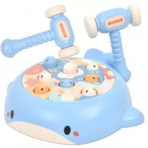 아기고래 두더지 잡기 망치놀이 게임 파랑 q221 blue 배틀 회전 보드게임 스트레스 해소/아동/유아동