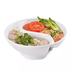 중국집 반반그릇 멜라닌 탕짜면 짬짜면 면기 반반용기 나눔 짜장면