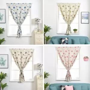 키밍 찍찍이 암막 플라워 커튼 부착식 간편한설치 pww5+7JJv