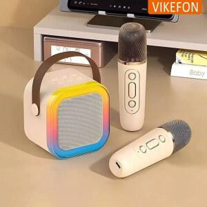미니스피커 K12 블루투스 스피커 휴대용 홈 귀여운 노래방 미니 무선 오디오 1 2 마이크 K 노래 가족 기계