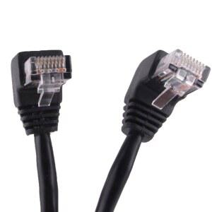 utp케이블 24AWG CAT5E UTP 측면 각진 L 모양 패치 코드 4PR 트위스트 이더넷 케이블 CAT5 랜 RJ45 기가비트 엘보 3m