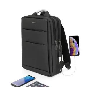 usb 충전 백팩 스마트 비즈니스 직장인 노트북 백팩 보조 방수 가방 서류가방 캐주얼 투포켓 가벼운 메쉬