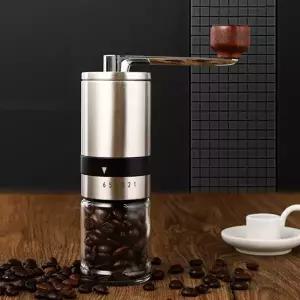 휴대용 그라인더 드립 캠핑용 커피그라인더 수동 그라인더 스테인리스 글라스 추출 도구 조리 주방
