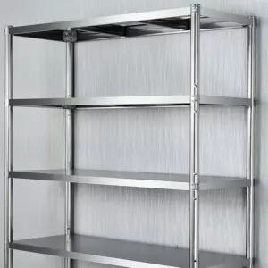 앵글 팬트리 5단 진열대 선반 브라켓 스테인레스 정리대