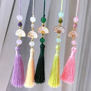 미니노리개 전통노리개 보자기포장 금장 장신구 전통부채 태슬 한복장신구 비즈