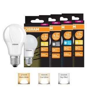 OSRAM LEDVANCE LED E27 220V-240V 값 클래식 볼 램프 4.9W 8.5W 10W 13W 서리로 덥은 2700K 4000K 6500K