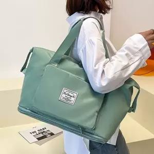 폴딩 보스턴 백 기내용 대용량 캐리어 여행 보스턴 백 결합 스포츠 스트랩 보관 경량 정리 남성 여성