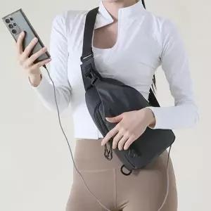 usb 슬링백 멀티 크로스 여행용 남녀공용 슬링백 패션 데일리 메신저 여성 힙색