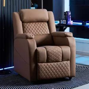 팔걸이 게이밍소파 1인용 의자 가죽 형 리클라이너 화이트 컴퓨터 책상