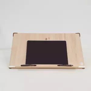 이앤위즈 N-MORE 태블릿거치대 노트북거치대 우드 받침대 폰스탠드 휴대