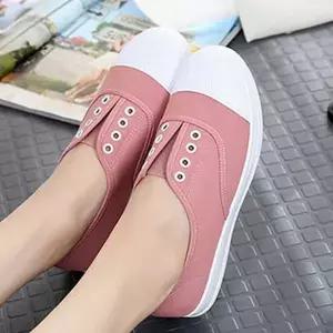 운동화 편한 끈없는 여성슈즈 여성 운동화 봄 스니커즈 여자슈즈 여성신발 캐주얼화 데일리화 캔버스화