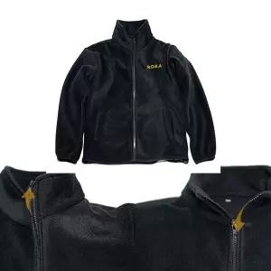 밀리터리 겨울 기모 블랙 옐로우 후리스 집업 ROKA