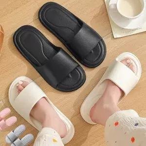 남성 실내화 사무실 휴대용 슬리퍼 여성 실내화 거실 미끄럼 방지 캐주얼 소프트 편안한 베란다 고무 여름