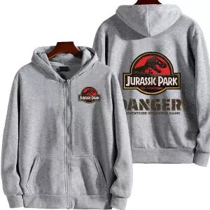 후드티 후드탑 멘툼멘 쥬라기 공원 만화 애니메이션 남성 지퍼 봄 가을 여성 스웨트셔츠 2026 커플 자켓 재
