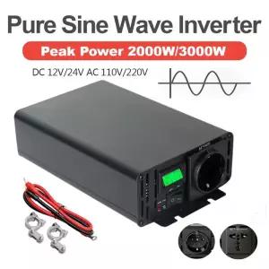 차량용 인버터 순수정현파 태양광 오프 그리드 PV 1000W 2000W 3000W 24V 220V 12V 48V 36V DC에서 120V 23