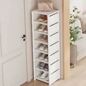 8단 틈새 신발장 다용도 공간활용 수납 현관 신발장 원룸 조립식 정리함 정리대 수납장 보관함
