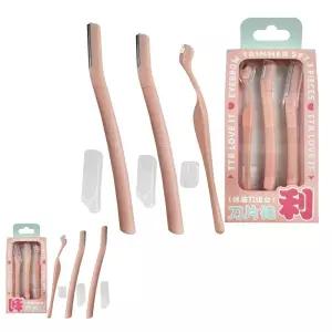 면도기 만물선생 장만A628 정리기 제모칼 커터 3종세트 눈썹칼 일체형 Huolang