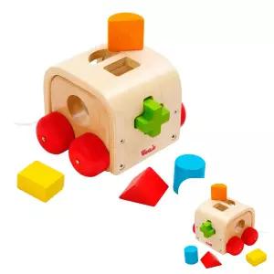 도형 아기 택시 원목 쌓기 브알라 놀이 블럭 장난감 자동차 아동 어린이블록 모양