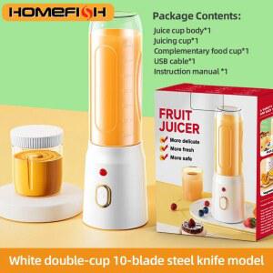 휴대용 전기 블렌더 40W USB 충전식 무선 Juicer 스무디 밀크 쉐이크 주스 음식을위한 높은 강력한 Juicer