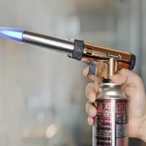 가스 토치 원터치 바베큐 휴대용 액화 방지 토치 캠핑용 자동 점화 야외용 주방 불꽃 가열 간편 핸디 버너