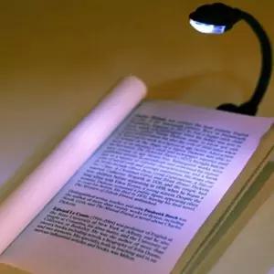 휴대용 독서등 집게형 간편 학습용 클립형 독서등 공부 건전지형 침대용 라이트 기숙사 캠핑용 전등 밝기